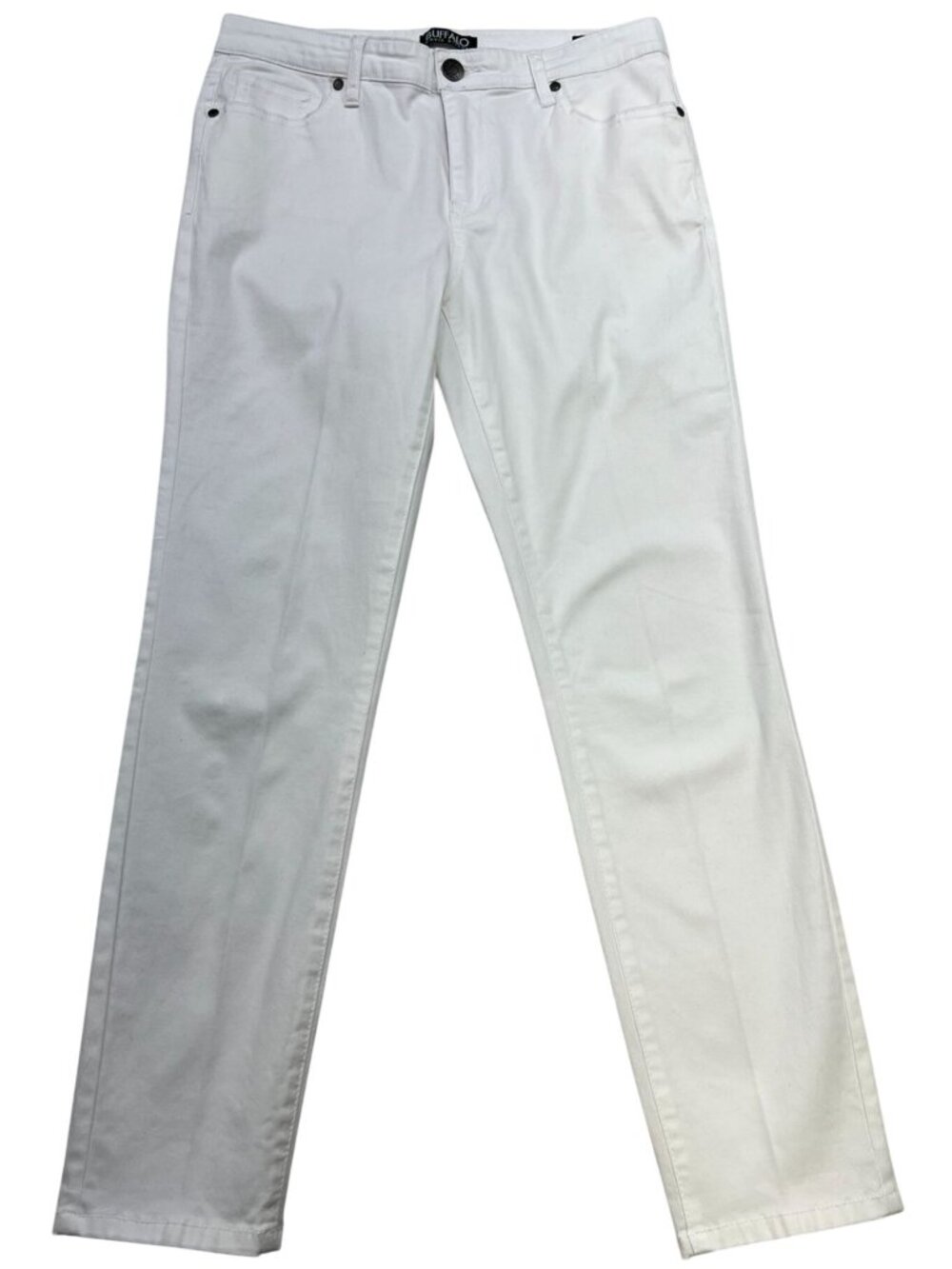 Buffalo David Bitton Women's Daily Mid-Rise Skinny Ankle Grazer Jeans 6/28 White